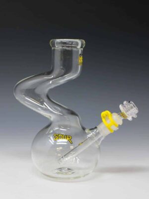 Sour 9" fat twist clear Sour 9" fat twist clear