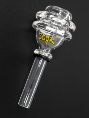 Sour 14/20 grommet bowl Sour 2-ring glass bowl