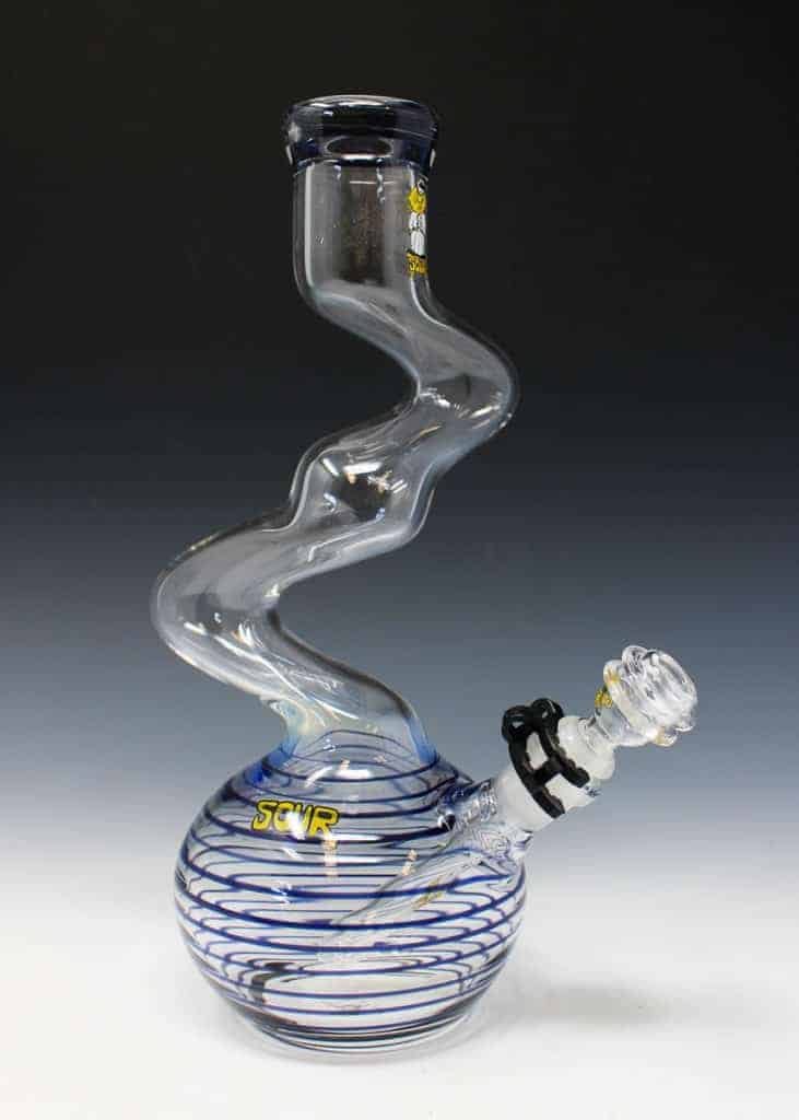 Sour Glass 12" Skinny Twist Blue Stripes