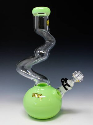 Sour Slime Green Clear 12" Twist Bong Sour Slime Green Clear 12" Twist Bong