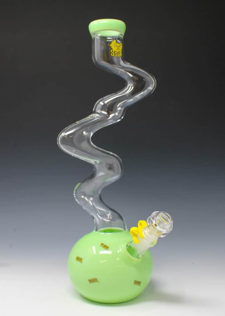 Sour glass 15" skinny twist slime clear