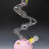 Sour 15" milky pink clear bong