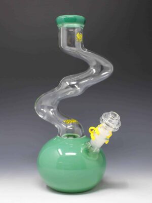 Sour 12" jade clear bubble bong