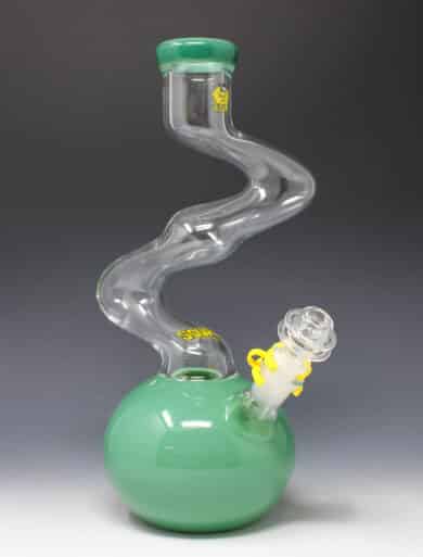 Sour 12" jade clear bubble bong